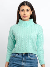 cable knitted sweater for women
